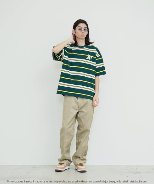 H183 / 着用サイズ: FREE アスレチックスボーダー