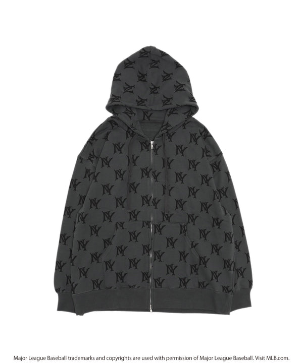 MLB / メジャーリーグベースボール Lulu & Arnie 別注 裏毛 ジップアップ スウェット パーカー