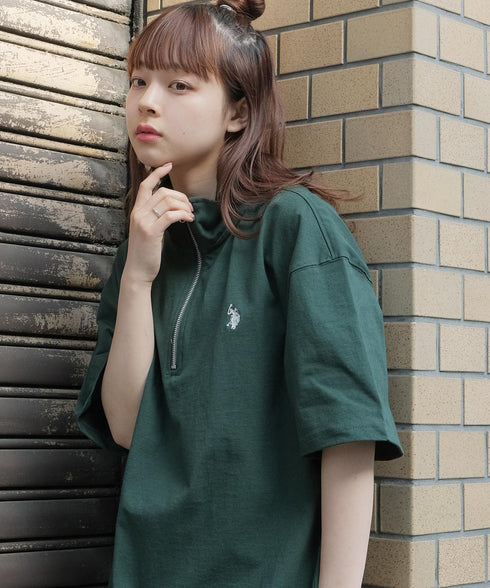 H153 / 着用サイズ: M ダークグリーン