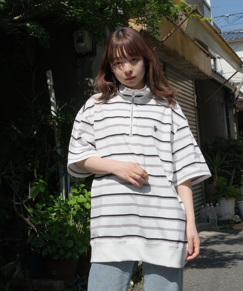 H153 / 着用サイズ: M ホワイトボーダー