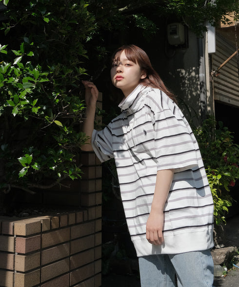 H153 / 着用サイズ: M ホワイトボーダー