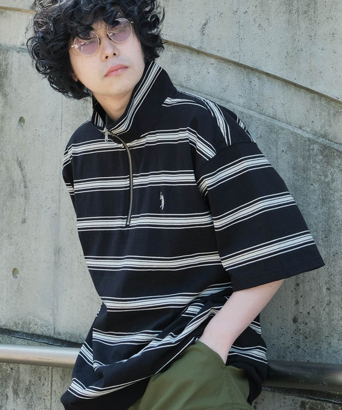 H174 / 着用サイズ: XL ブラックボーダー