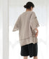 H166 / 着用サイズ: L グレイッシュベージュ