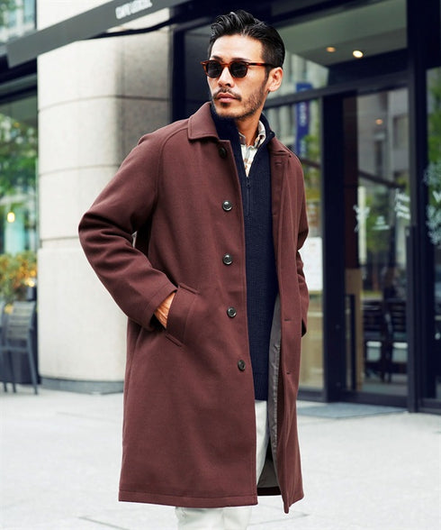 ブラウン(ステンカラーコート) MODEL : GO 180cm 66kg Lsize