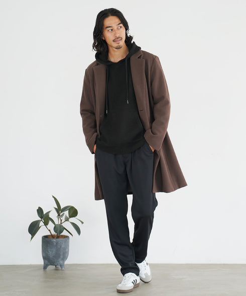 ミックスブラウン(チェスターコート) MODEL : KAI 181cm 68kg Lsize