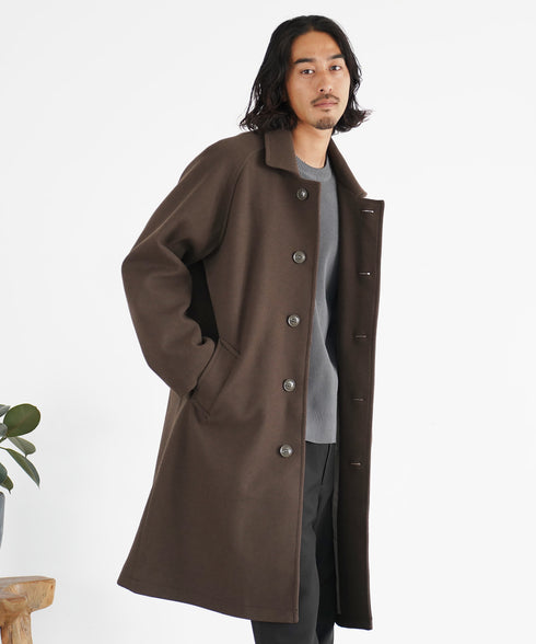 ミックスブラウン(ステンカラーコート) MODEL : GO 180cm 66kg Lsize