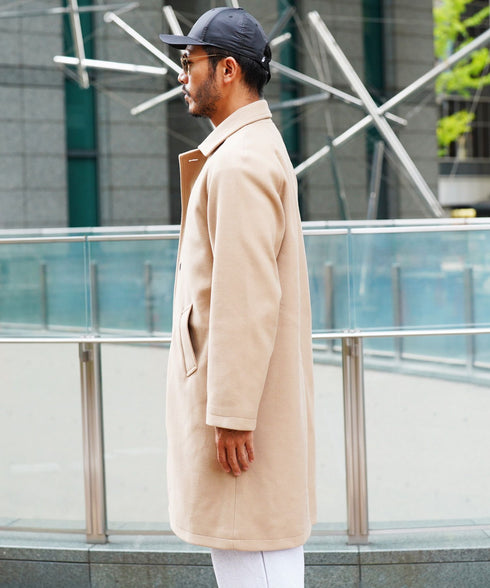 チェスターコート&ステンカラーコート | メンズ アウター 選べる2タイプ ロングコート ビジネスコート 通勤 オンオフ兼用 ロング丈 細身 スリム 秋 冬 秋服 冬服