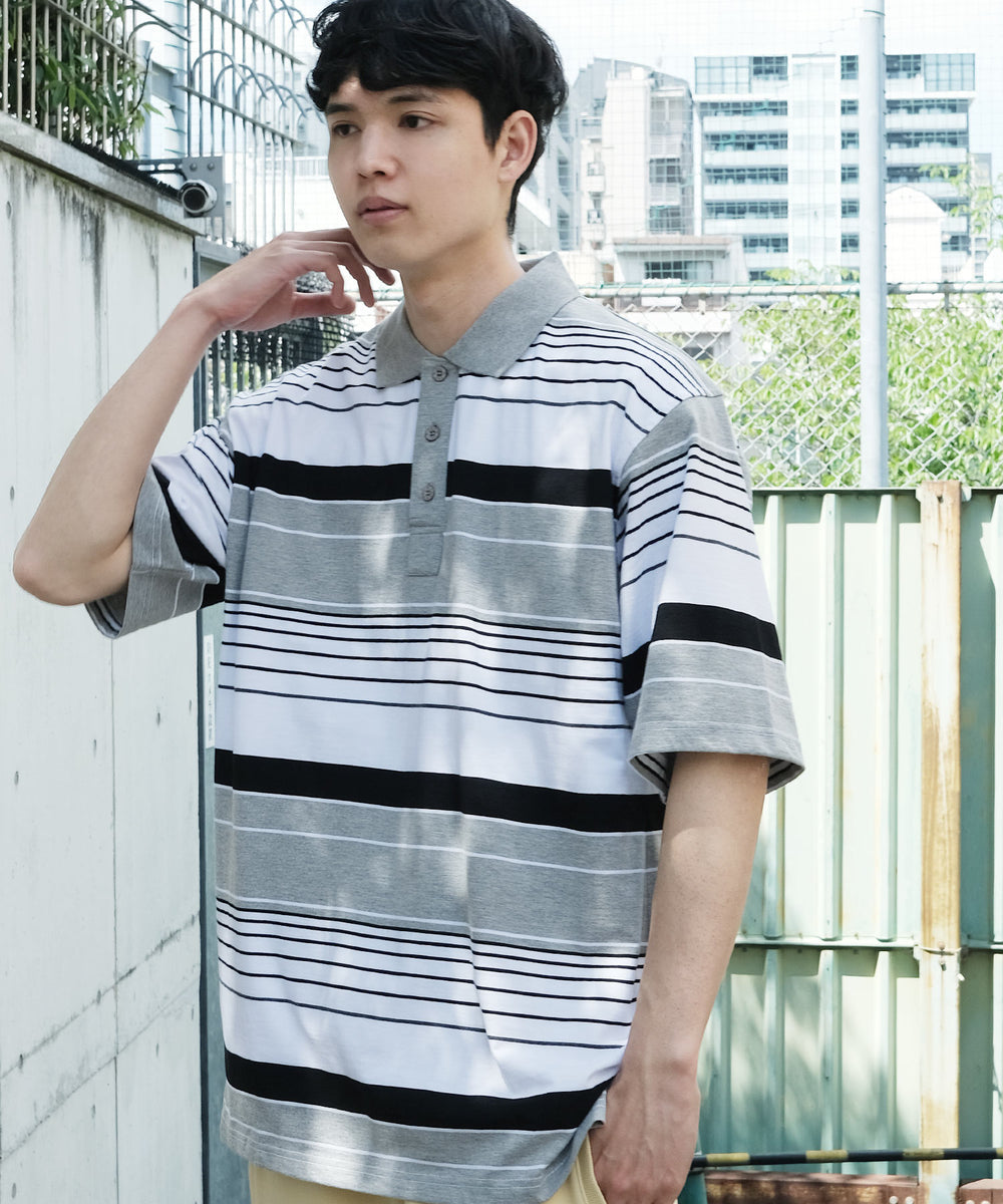 BELVET ボーダー ポロシャツ XLサイズ Heavy Border Polo – BELVET