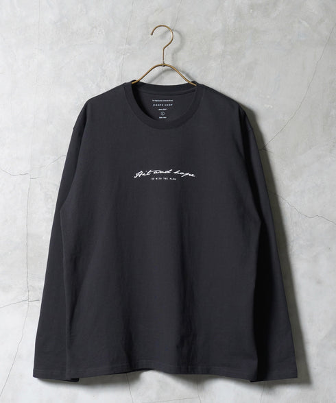 マルチプリントロンT│メンズ長袖Tシャツ ロングスリーブ 秋服 袖プリント バックプリント