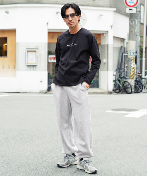 マルチプリントロンT│メンズ長袖Tシャツ ロングスリーブ 秋服 袖プリント バックプリント