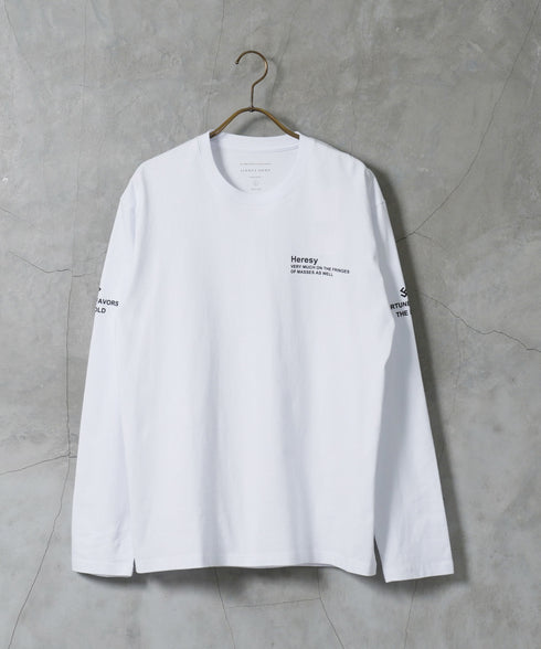 マルチプリントロンT│メンズ長袖Tシャツ ロングスリーブ 秋服 袖プリント バックプリント