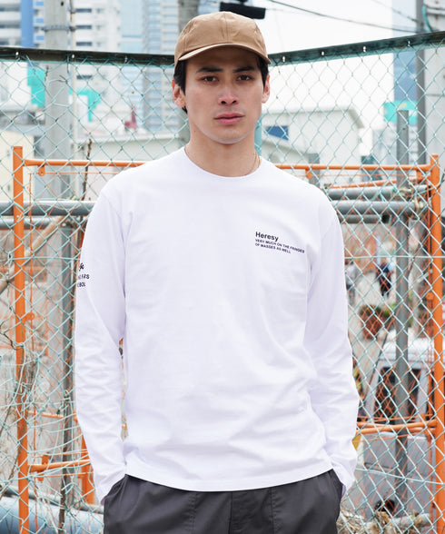 マルチプリントロンT│メンズ長袖Tシャツ ロングスリーブ 秋服 袖プリント バックプリント