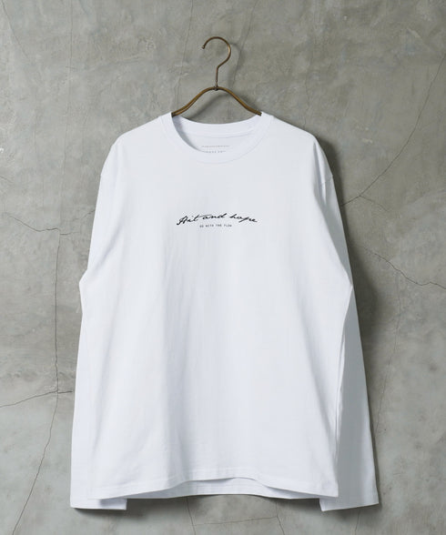 マルチプリントロンT│メンズ長袖Tシャツ ロングスリーブ 秋服 袖プリント バックプリント