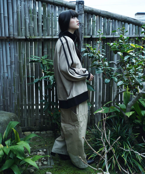 U.S. POLO ASSN. / ユーエスポロアッスン 別注 コラボ オーバーサイズ ハーフジップ ラグランスリーブ トラック 裏毛 スウェット トレーナー