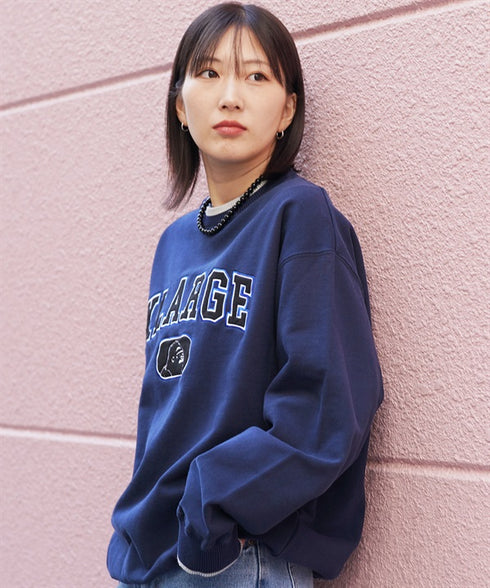 XLARGE(エクストララージ)FELT LOGO CREWNECK SWEAT【クーポン対象外】|ユニセックス ロゴ スウェット おしゃれ 人気 クリスマス プレゼント 彼氏