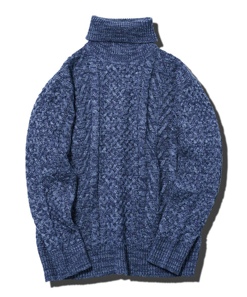 アランニット(タートルネック) | ニット セーター メンズ ケーブルニット メンズニット メンズセーター ケーブル編み Vネック クルーネック タートルネック 服 秋服 冬服 厚手 冬 ボーダー レディース ペア