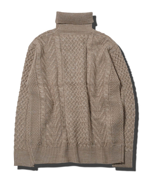 アランニット(タートルネック) | ニット セーター メンズ ケーブルニット メンズニット メンズセーター ケーブル編み Vネック クルーネック タートルネック 服 秋服 冬服 厚手 冬 ボーダー レディース ペア