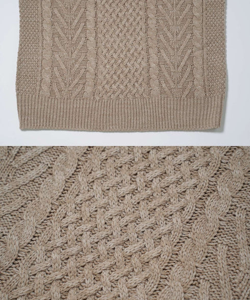 アランニット(タートルネック) | ニット セーター メンズ ケーブルニット メンズニット メンズセーター ケーブル編み Vネック クルーネック タートルネック 服 秋服 冬服 厚手 冬 ボーダー レディース ペア