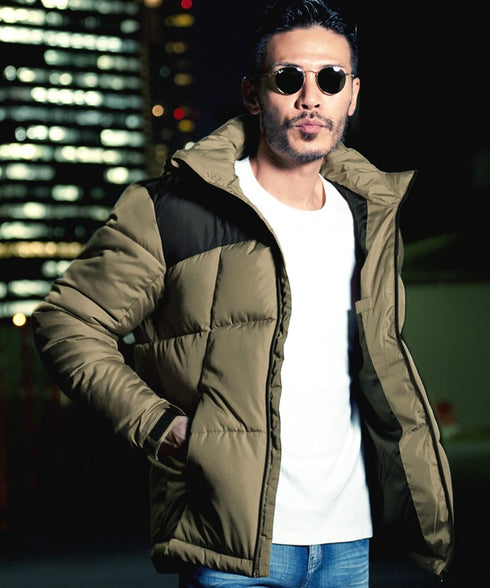 ベージュ×ブラック MODEL : GO 180cm 66kg Lsize