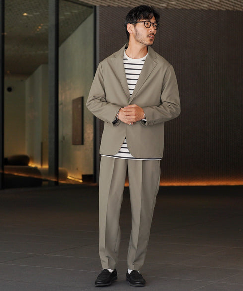 イージー セットアップ | 洗える カジュアルスーツ 上下セット メンズ テーラードジャケット ジャケット おしゃれ スラックス パンツ オフィスカジュアル