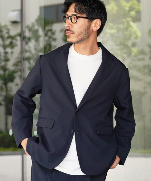 イージー セットアップ | 洗える カジュアルスーツ 上下セット メンズ テーラードジャケット ジャケット おしゃれ スラックス パンツ オフィスカジュアル