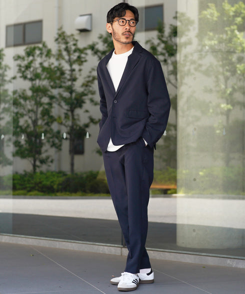 イージー セットアップ | 洗える カジュアルスーツ 上下セット メンズ テーラードジャケット ジャケット おしゃれ スラックス パンツ オフィスカジュアル