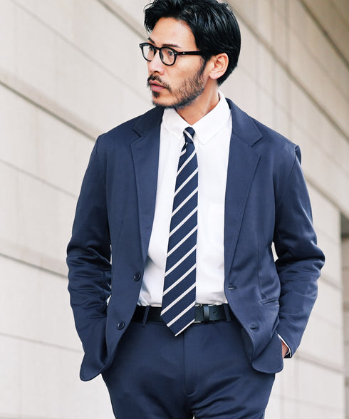 【カラー:ネイビー】着用モデル:180cm 66kg、着用Lサイズ