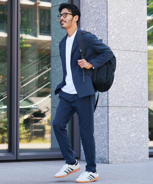 【カラー:NEWネイビー】着用モデル:180cm 66kg、着用Lサイズ