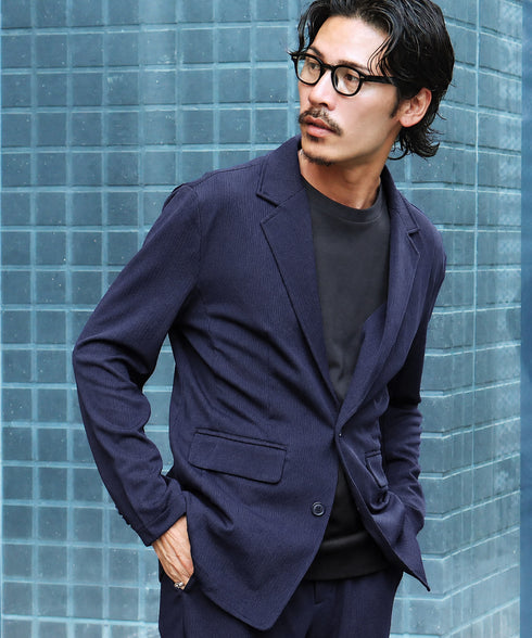 ネイビーB(ストライプ) MODEL GO 180cm 66kg Lサイズ