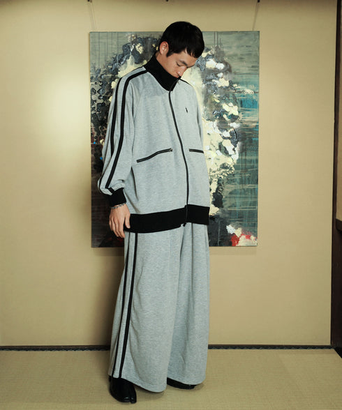 U.S. POLO ASSN. / ユーエスポロアッスン 別注 コラボ オーバーサイズ フルジップ ラグランスリーブ トラック トラックジャケット / ブルゾン