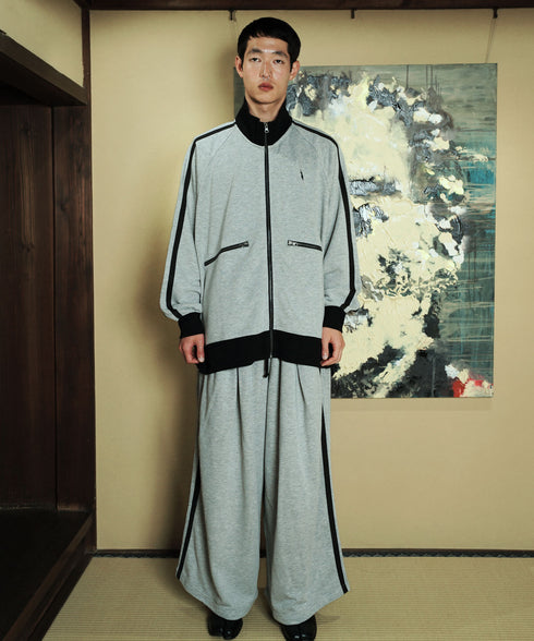 U.S. POLO ASSN. / ユーエスポロアッスン 別注 コラボ オーバーサイズ フルジップ ラグランスリーブ トラック トラックジャケット / ブルゾン