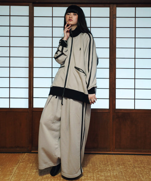 U.S. POLO ASSN. / ユーエスポロアッスン 別注 コラボ オーバーサイズ フルジップ ラグランスリーブ トラック トラックジャケット / ブルゾン