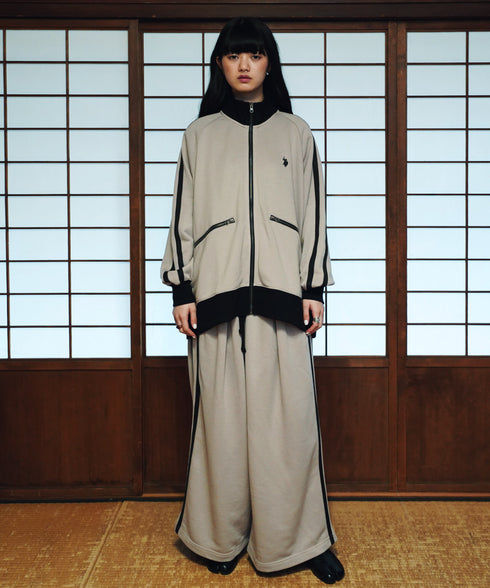 U.S. POLO ASSN. / ユーエスポロアッスン 別注 コラボ オーバーサイズ フルジップ ラグランスリーブ トラック トラックジャケット / ブルゾン