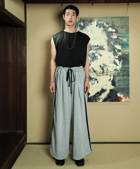 U.S. POLO ASSN. / ユーエスポロアッスン 別注 コラボ オーバーサイズ 総ゴム ライン配色 トラックパンツ