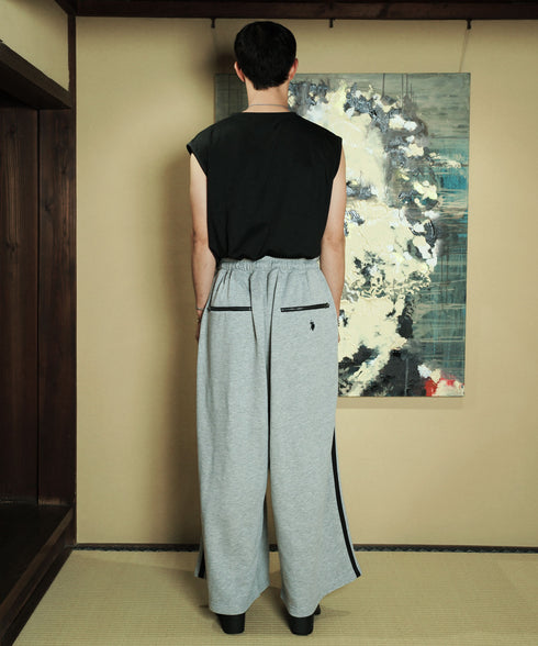 U.S. POLO ASSN. / ユーエスポロアッスン 別注 コラボ オーバーサイズ 総ゴム ライン配色 トラックパンツ