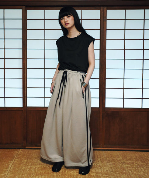 U.S. POLO ASSN. / ユーエスポロアッスン 別注 コラボ オーバーサイズ 総ゴム ライン配色 トラックパンツ