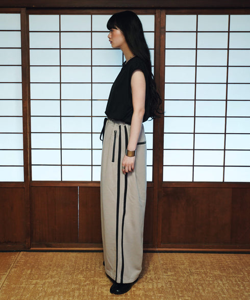 U.S. POLO ASSN. / ユーエスポロアッスン 別注 コラボ オーバーサイズ 総ゴム ライン配色 トラックパンツ