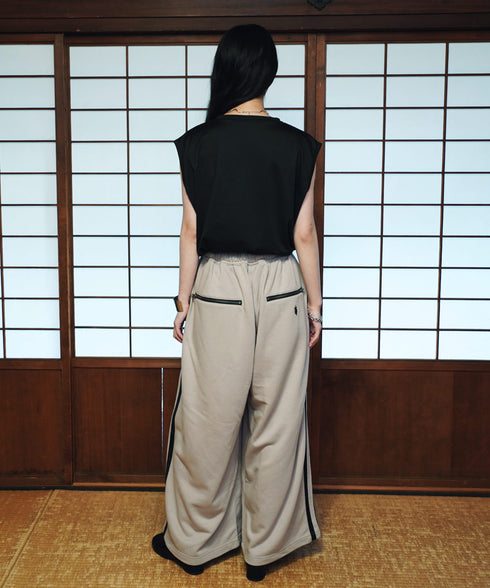 U.S. POLO ASSN. / ユーエスポロアッスン 別注 コラボ オーバーサイズ 総ゴム ライン配色 トラックパンツ