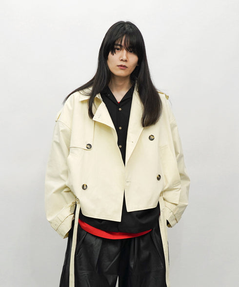 H177 / 着用サイズ:L エクリュ 着用トップス:218707 着用ボトムス:217612