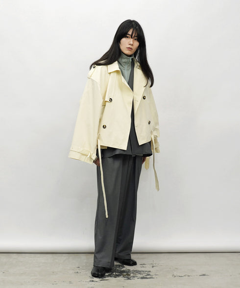 H177 / 着用サイズ:L エクリュ 着用トップス:218707 着用ボトムス:217612