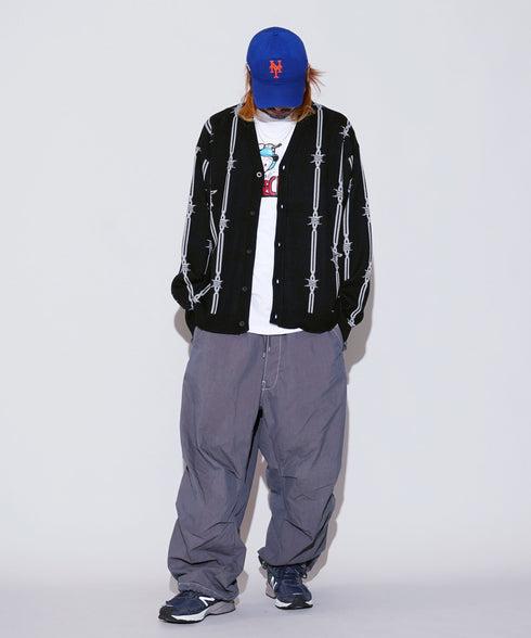 HUF / ハフ BARBED WIRE CARDIGAN 有刺鉄線 カーディガン