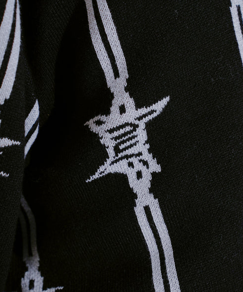 HUF / ハフ BARBED WIRE CARDIGAN 有刺鉄線 カーディガン