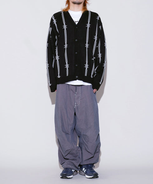 HUF / ハフ BARBED WIRE CARDIGAN 有刺鉄線 カーディガン
