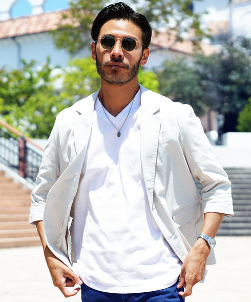 汗ジミ防止VネックTシャツ│メンズ 汗染みしないVネックTシャツ インナー ゆったり ホワイト ブラック チャコール