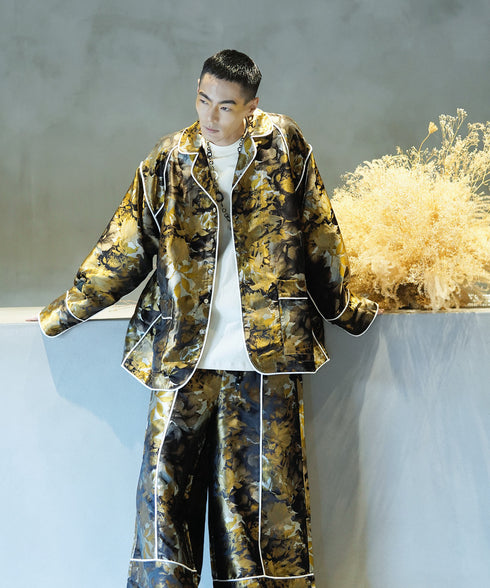 H178 / 着用サイズ: L*ベージュ インナー:217674 ボトムス:216862