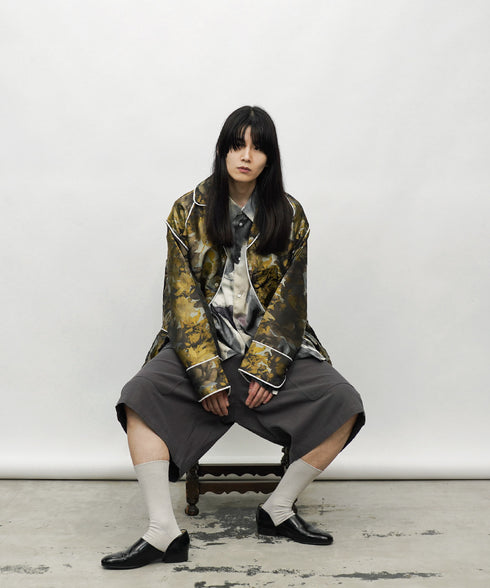 H177 / 着用サイズ:L ベージュ 着用トップス:217621 着用ボトムス:217641