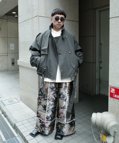 H163 / 着用サイズ: S*グレー アウター:216360