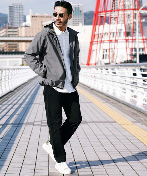 杢グレー(パーカー) MODEL : GO 180cm 66kg Lsize