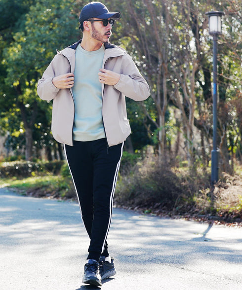 ライトグレー(パーカー) MODEL : GO 180cm 66kg Lsize