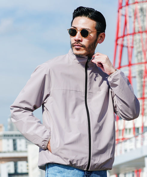 ライトグレー(スタンドカラー) MODEL : GO 180cm 66kg Lsize